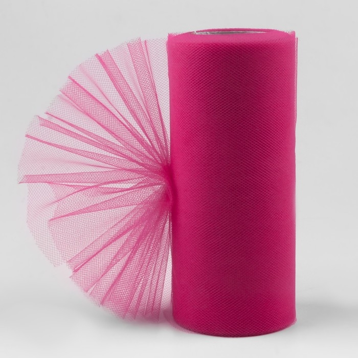 Фатин, 15 см, 11 &plusmn; 1 г/кв.м, 23 &plusmn; 1 м, цвет ярко-розовый №22