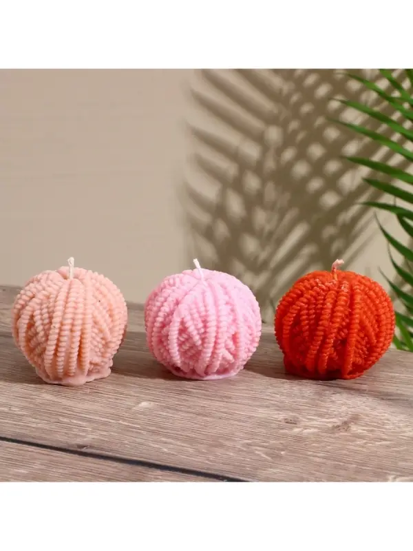 Свеча "Пряжа" 5х5х6,5 см, соевый воск