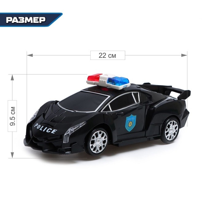 Робот радиоуправляемый &laquo;Полицейский&raquo;, трансформируется, световые и звуковые эффекты