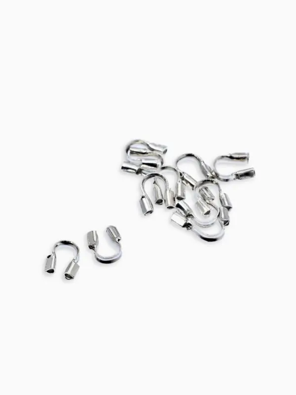 Набор для создания украшений "База" тросик, кримпы, шапочка, протектор, кольца, 61 пред, цв серебро