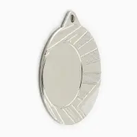 Медаль под нанесение, d= 4 см. Цвет серебро. Без ленты