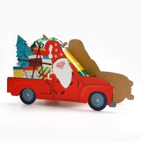 Органайзер для хранения бутылок «Дед мороз в машине» Органайзер для хранения бутылок «Дед мороз в машине»