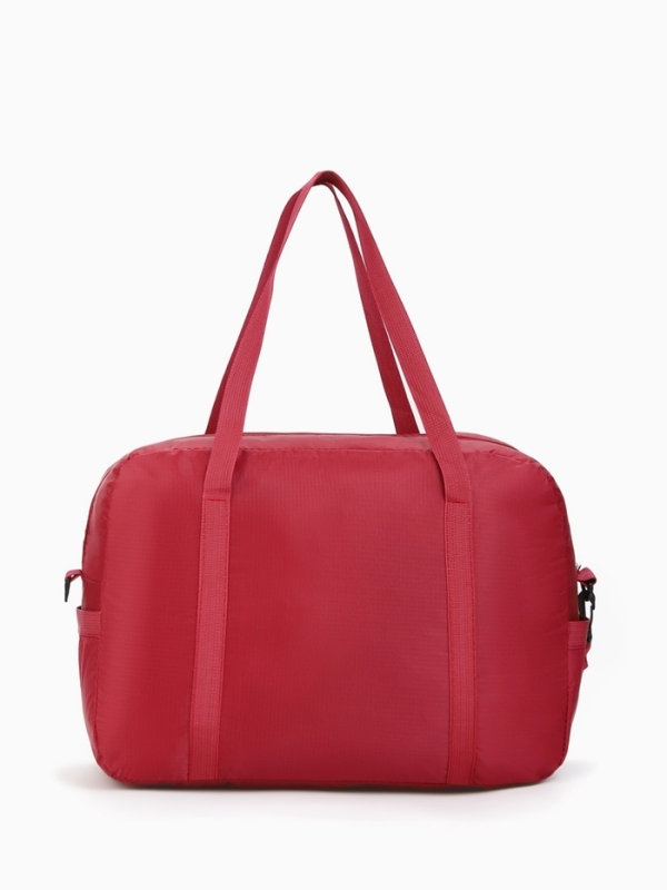 Сумка дорожная на молнии, бордовая