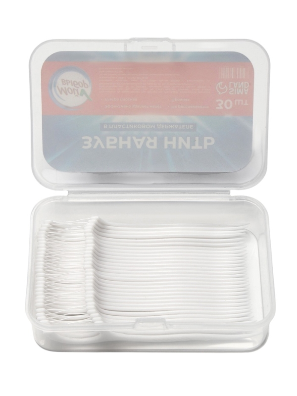 Зубная нить в пластиковом держателе, набор 30 шт