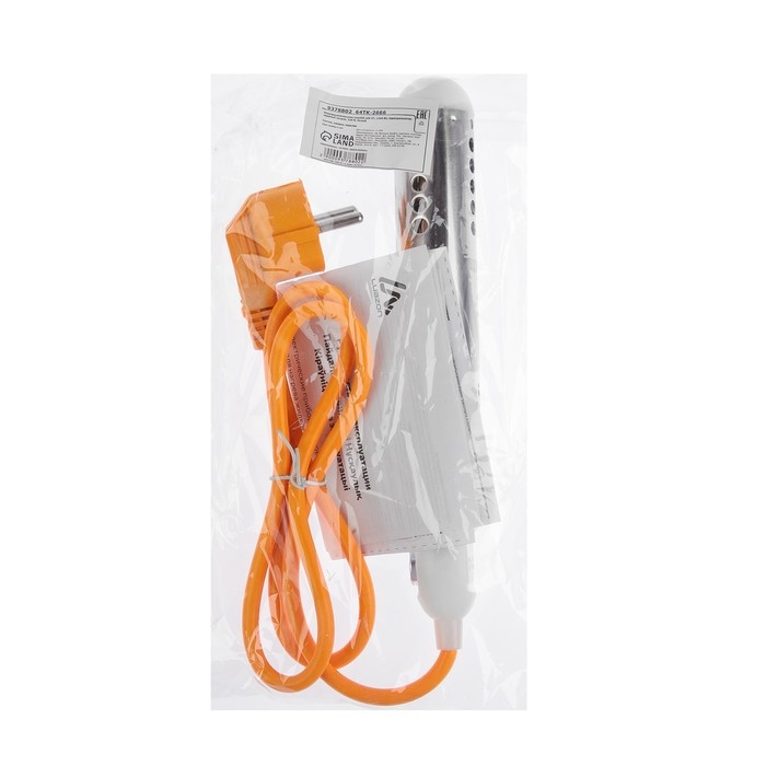 Электрокипятильник Luazon LEK 07, 1200 Вт, терморегулятор, скрытый нагрев, 220 В, белый