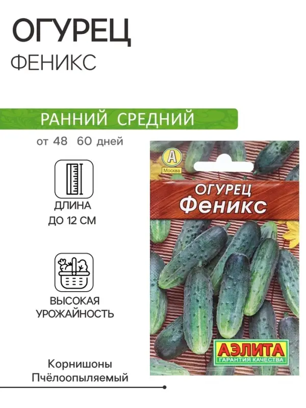 Семена Огурец "Феникс"   20шт