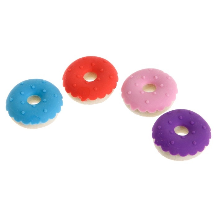 Набор фигурных ластиков «Вкусняшки», 4 штуки, МИКС Набор фигурных ластиков «Вкусняшки», 4 штуки, МИКС