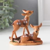 Сувенир полистоун "Два оленёнка" МИКС 10х5,6х9,6 см