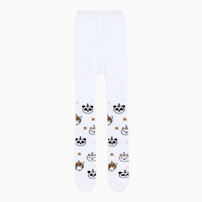 Колготки детские KAFTAN Колготки детские KAFTAN "Зверята", 104-110 см, белый