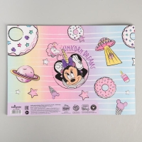 Альбом для рисования А4, 24 листа 100 г/м&sup2;, на скрепке, Минни Маус и единорог