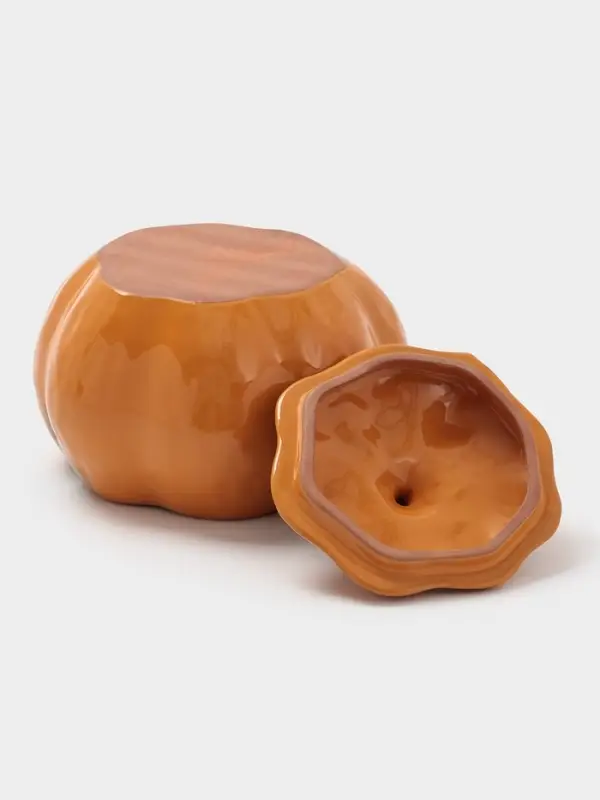 Горшок для запекания Борисовская керамика &laquo;Тыква&raquo;, 600 мл, оранжевый