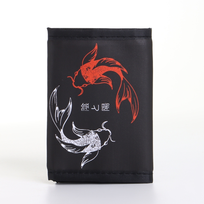 Кошелёк детский на липучке &laquo;Выбражулька&raquo;, цвет чёрный