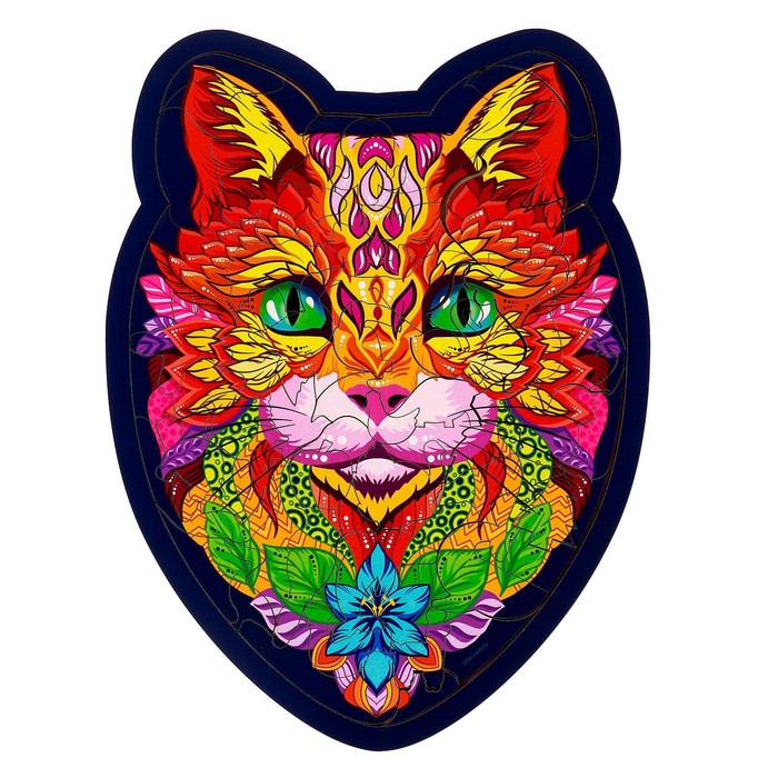 Пазл деревянный фигурный &laquo;Кот&raquo;, 79 элементов