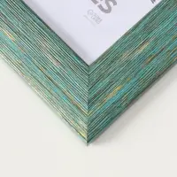 Фоторамка для фото 21х30 см (с ножкой) "Luxe Elegance" пластик, морской, (пластик экран)