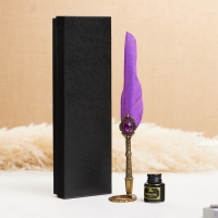 Набор подарочный 3в1 "Реликвия": перьевая ручка, чернила, наконечники, фиолетовый Набор подарочный 3в1 "Реликвия": перьевая ручка, чернила, наконечники, фиолетовый