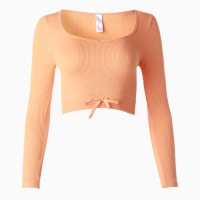 Топ с длинным рукавом MINAKU: SPORTLY; цвет оранжевый р-р L