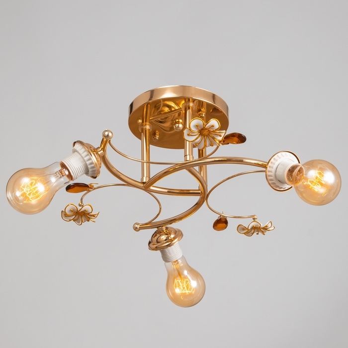 Люстра "Вивиан" бп 3х40Вт Е27 Золото МОДЕЛЬ: 2612358