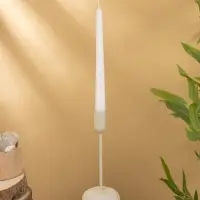 Подсвечник на 1 свечу текстурный "Фисташковый" 8х8х20 см