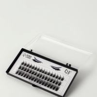 Ресницы накладные пучки АНИМЕ 10/12/14мм нейлон черный п/короб QF