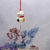 Сувенир керамика колокольчик "Манеки-неко Семья" 5х6,5х6,5 см Сувенир керамика колокольчик "Манеки-неко Семья" 5х6,5х6,5 см