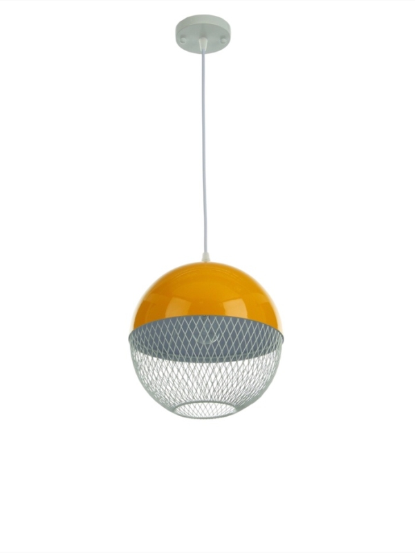 Светильник Lina 1х40Вт Е27 лимонный  26х26х32см