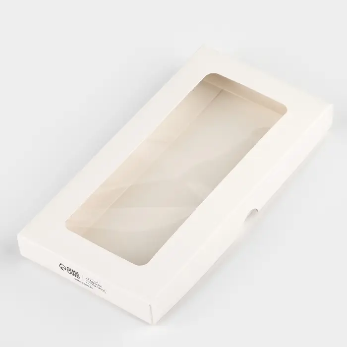 Коробка для шоколада &laquo;Молочная&raquo;, с окном, 9,4 х 1.7 х 18.4 см