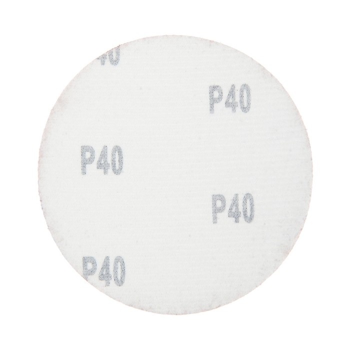 Круг абразивный шлифовальный под Круг абразивный шлифовальный под "липучку" ТУНДРА, 125 мм, Р40, 100 шт.