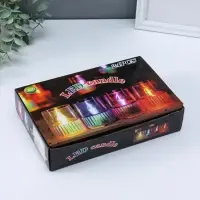 Светодиодная свеча LED "Свеча" 3хLR1130, прозрачный, перламутр 3,7х3,7х4,5 см