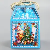 Подарочная новогодняя коробка &laquo;Снегоход&raquo;, Чемоданчик малый, 18&times;18&times;14 см