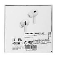 Наушники беспроводные TWS, дисплей, BT5.4, 30/500 мАч, с шумоподавлением, сенсор, белые