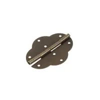 Петля железная, 69&times;53&times;0.55 мм, цвет бронза, 100 шт.