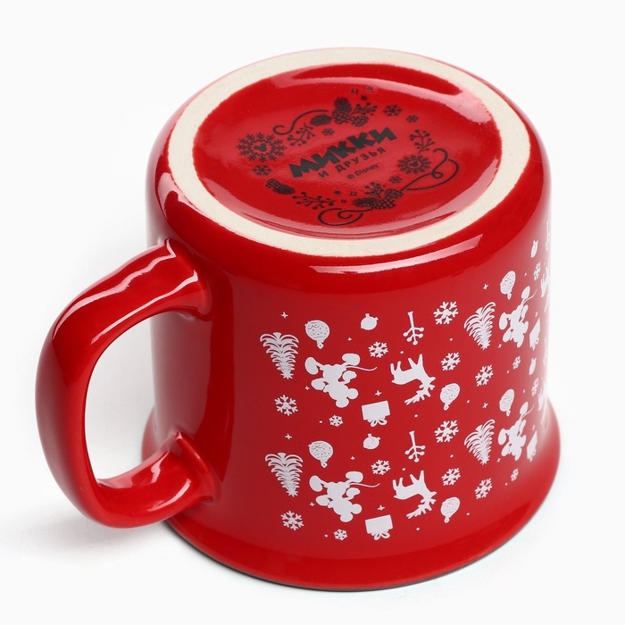 Кружка керамическая новогодняя &laquo;Happy New Year&raquo; Микки Маус и друзья, 250 мл