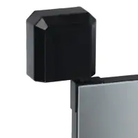 Зеркало поворотное на дверцу или стену, 90 х 30см, черное