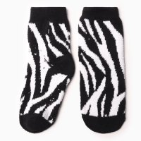 Носки женские махровые «Зебра», цвет чёрный/белый, размер 36-40 Носки женские махровые «Зебра», цвет чёрный/белый, размер 36-40
