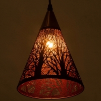 Светильник "Рэдклифф" (Деревья) 1х40Вт Е27 черный 18х18х26+100см