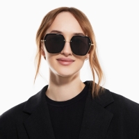 Очки солнцезащитные uv 400, дужка 13 см, ширина 12.6 см, линза 5.6&times;5.5 см