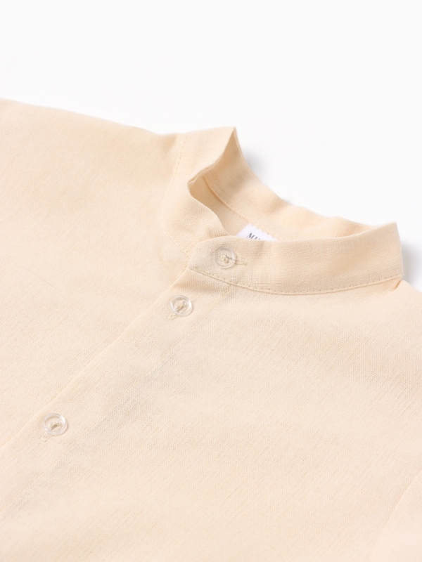 Пижама (рубашка и шорты) для мальчика MINAKU: Home collection, цвет бежевый, рост 146 см Пижама (рубашка и шорты) для мальчика MINAKU: Home collection, цвет бежевый, рост 146 см