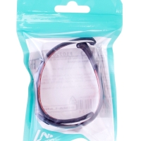 Ремешок Luazon для фитнес-браслета Mi Band 8, с перфорацией, чёрно-красный