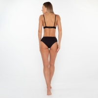 Трусы женские слипы, цвет чёрный, размер 56