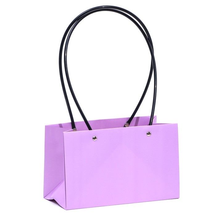 Сумка для цветов &laquo;Лиловая&raquo;, влагостойкая, 22 x 10,5 x 13,5 см