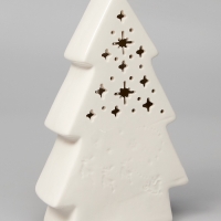Светодиодная фигура "Волшебная елочка" 20.6х12.5х6, 1 LED, LR44x3(в компл.), Т/БЕЛЫЙ