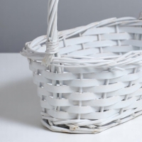 Набор корзин овальные 3 шт   L: 27х20 см, Н 11 см, Н с ручкой 29 см, дно 20х14 см.M: 23х16х10Hх25HH