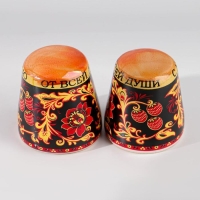Сувенир напёрсток "Хохлома", керамика Сувенир напёрсток "Хохлома", керамика