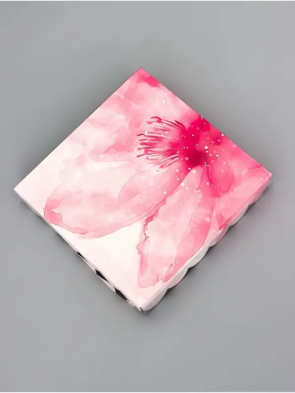 Коробка для печенья, &laquo;С Любоыью&raquo;, 18&times;18&times;3 см