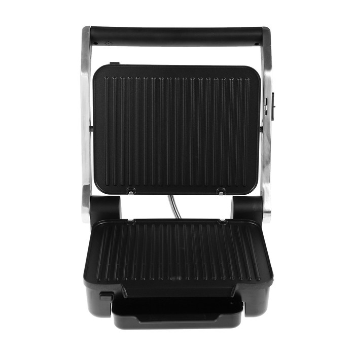 Гриль электрический Zelmer ZPR2600, 2000 Вт, антипригарное покрытие, 29.2х23 см, чёрно-серый 1025409