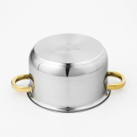 Кастрюля из нержавеющей стали с крышкой Доляна &laquo;Роскошь&raquo;, 3 л, d=20 см
