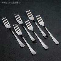 Вилка столовая &laquo;Росинка&raquo;, длина 20 см, толщина 1,8 мм, цвет серебряный