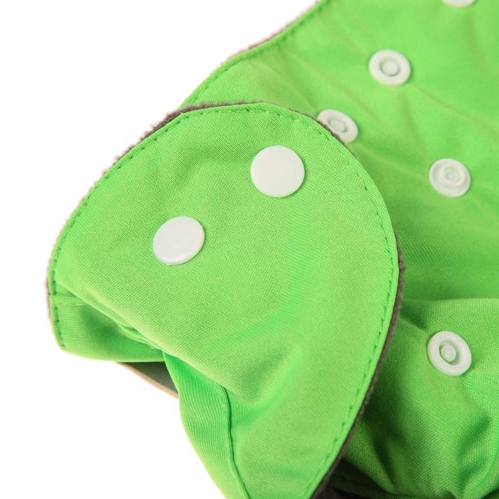 Многоразовый подгузник, 3-15 кг, угольно-бамбуковая ткань, цвет зеленый, Крошка Я Многоразовый подгузник, 3-15 кг, угольно-бамбуковая ткань, цвет зеленый, Крошка Я