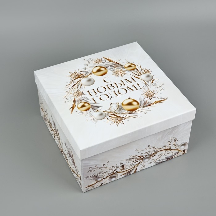 Набор подарочных коробок 10 в 1 «Белая роскошь», 10.2 х 10.2 х 6–28.2 х 28.2 х 15 см, Новый год Набор подарочных коробок 10 в 1 «Белая роскошь», 10.2 х 10.2 х 6–28.2 х 28.2 х 15 см, Новый год
