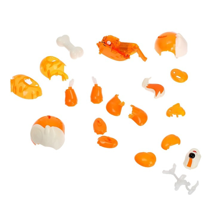 Робот &laquo;Лисёнок&raquo; Эврики, электронный конструктор, интерактивный: сенсорный, на батарейках, 20 деталей